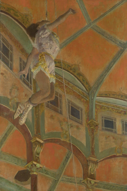 Tableau Miss La La au cirque Fernando – Edgar Degas - impression sur toile, format S
