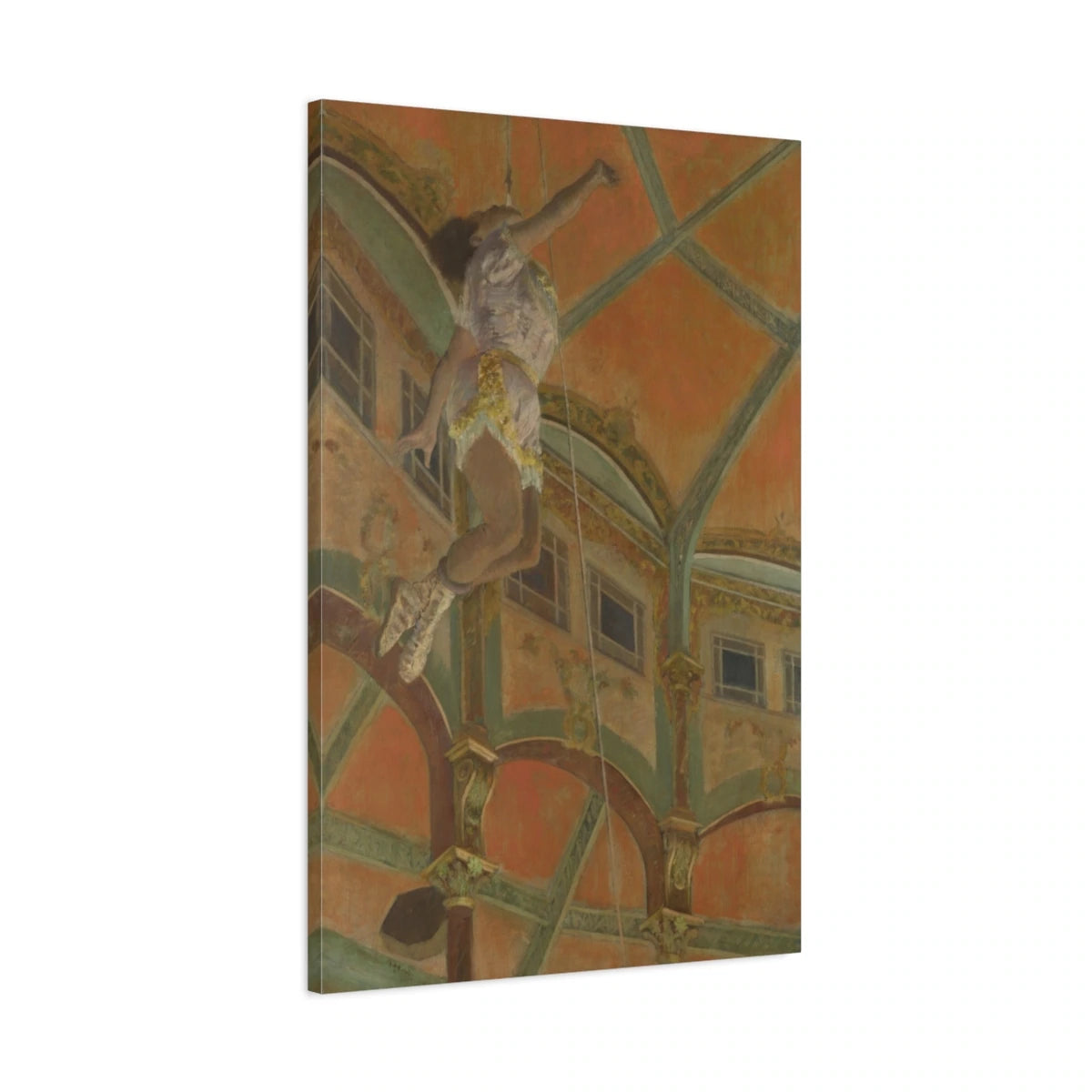 Tableau Miss La La au cirque Fernando – Edgar Degas - toile 3D avec bords imprimés - Art Virtuoso
