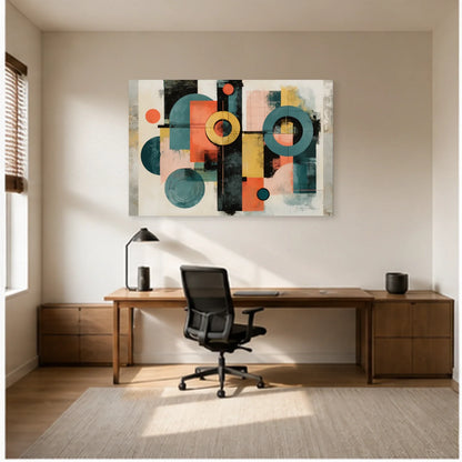 Tableau Moderne Design pour Salon - Équilibre Graphique dans un bureau - Art Virtuoso