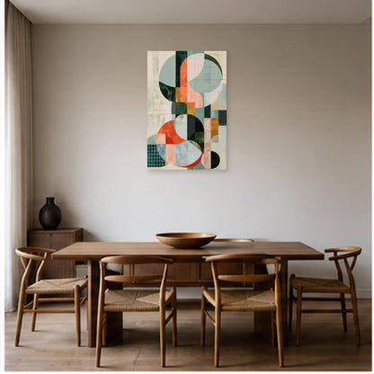 Tableau Moderne pour Chambre à Coucher - Calme Géométrique dans une salle à manger - Art Virtuoso