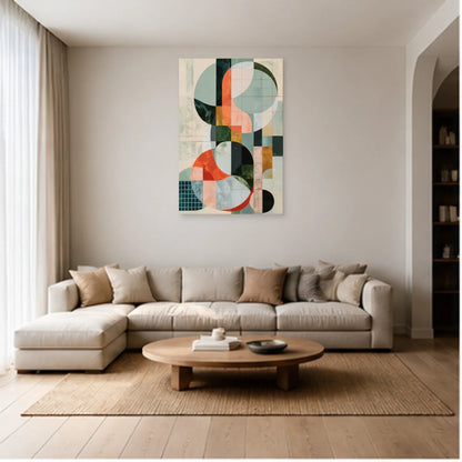 Tableau Moderne pour Chambre à Coucher - Calme Géométrique dans un salon - Art Virtuoso