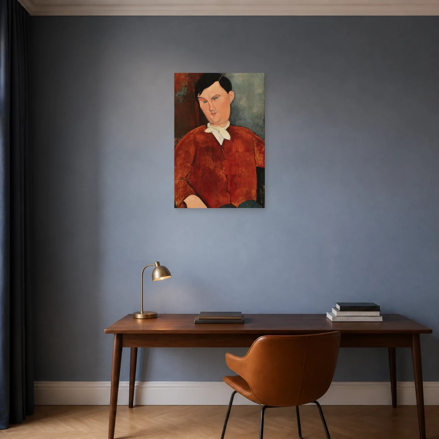 Tableau Monsieur Deleu – Amedeo Modigliani dans un bureau - Art Virtuoso