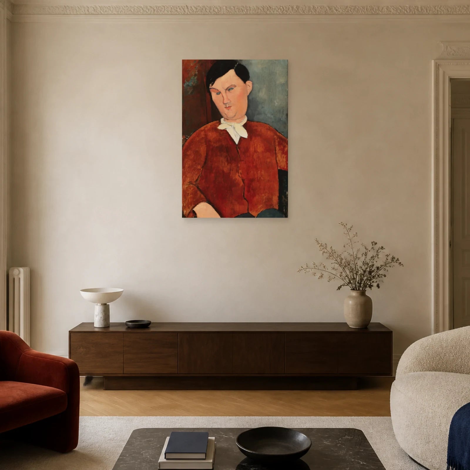 Tableau Monsieur Deleu – Amedeo Modigliani dans un salon - Art Virtuoso