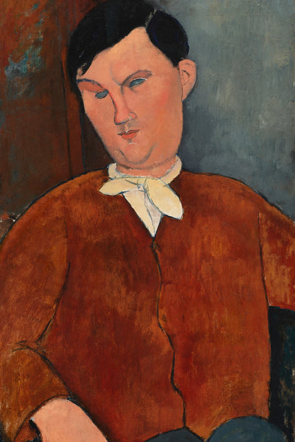 Monsieur Deleu d’Amedeo Modigliani – reproduction sur toile – format S
