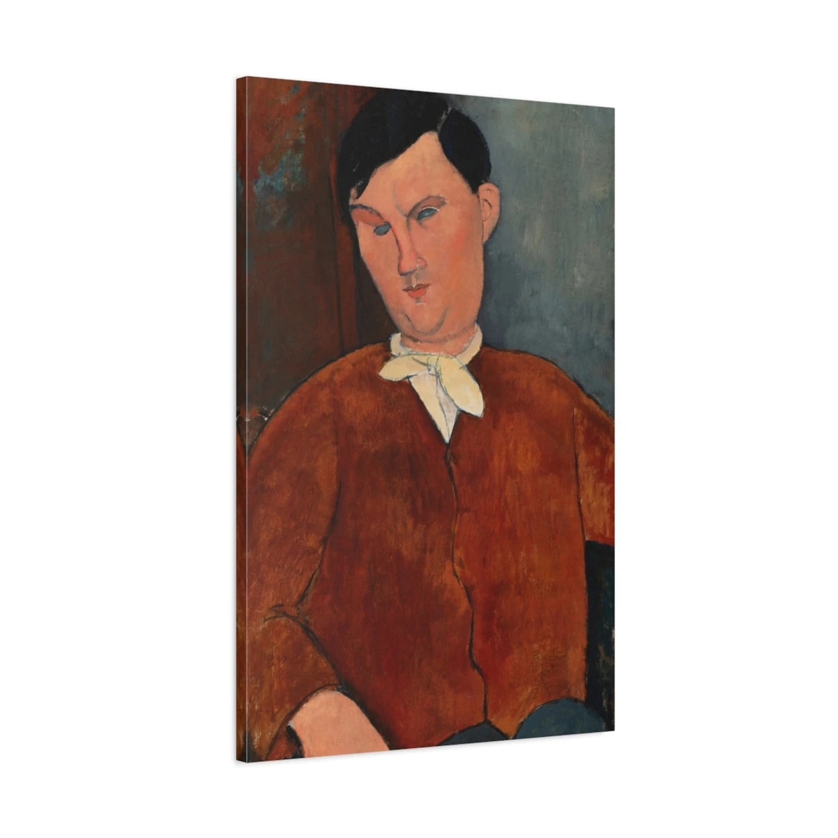 Tableau Monsieur Deleu – Amedeo Modigliani - toile 3D avec bords imprimés - Art Virtuoso