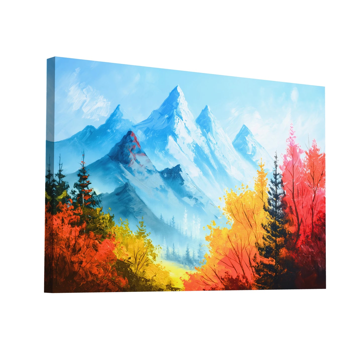 Product Hero 3D WebP Tableau Montagne - Alpes Pittoresques - Art Virtuoso
