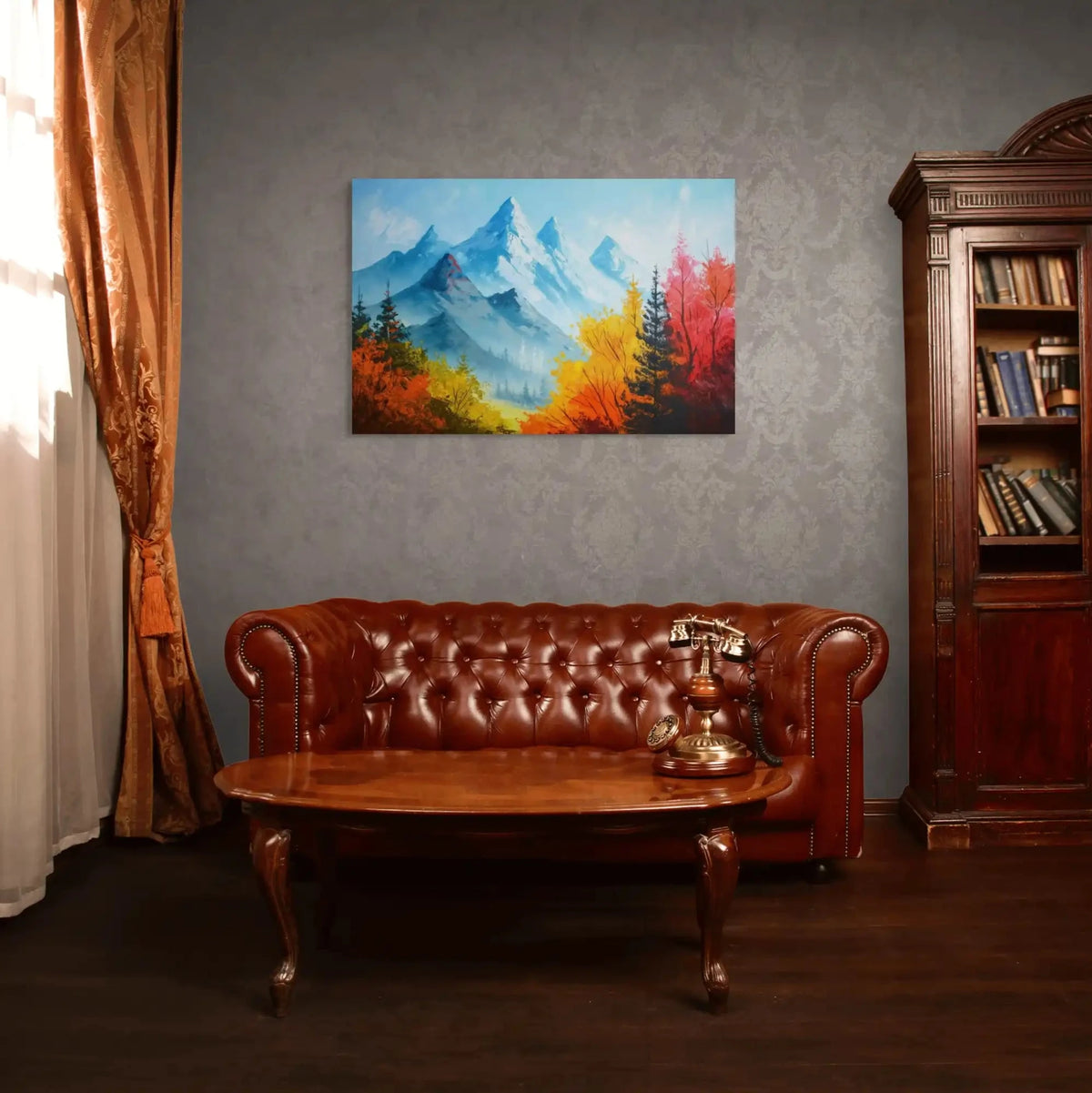 Tableaux Montagnes Rouges Tableau Montagne — Alpes Pittoresques | Art Virtuoso