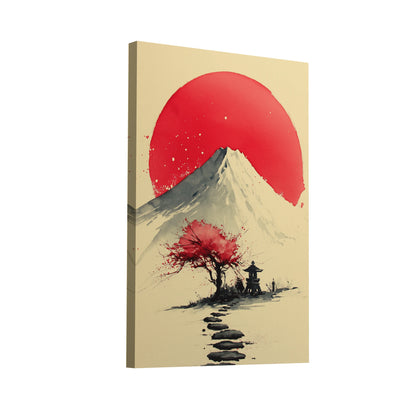 Product Hero 3D WebP Tableau Montagne Japon – Aube Rouge sur le Fuji - Art Virtuoso