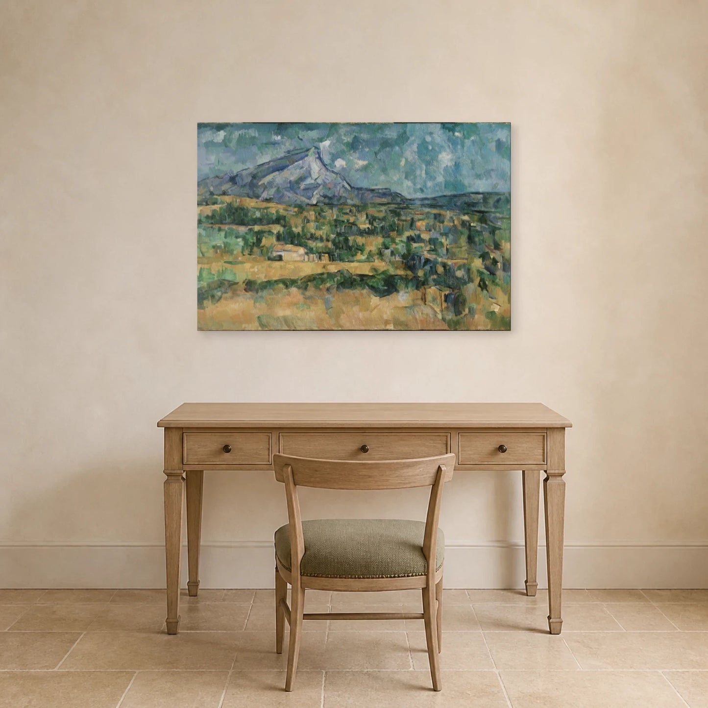 Tableau La Montagne Sainte-Victoire – Paul Cézanne dans un bureau - Art Virtuoso