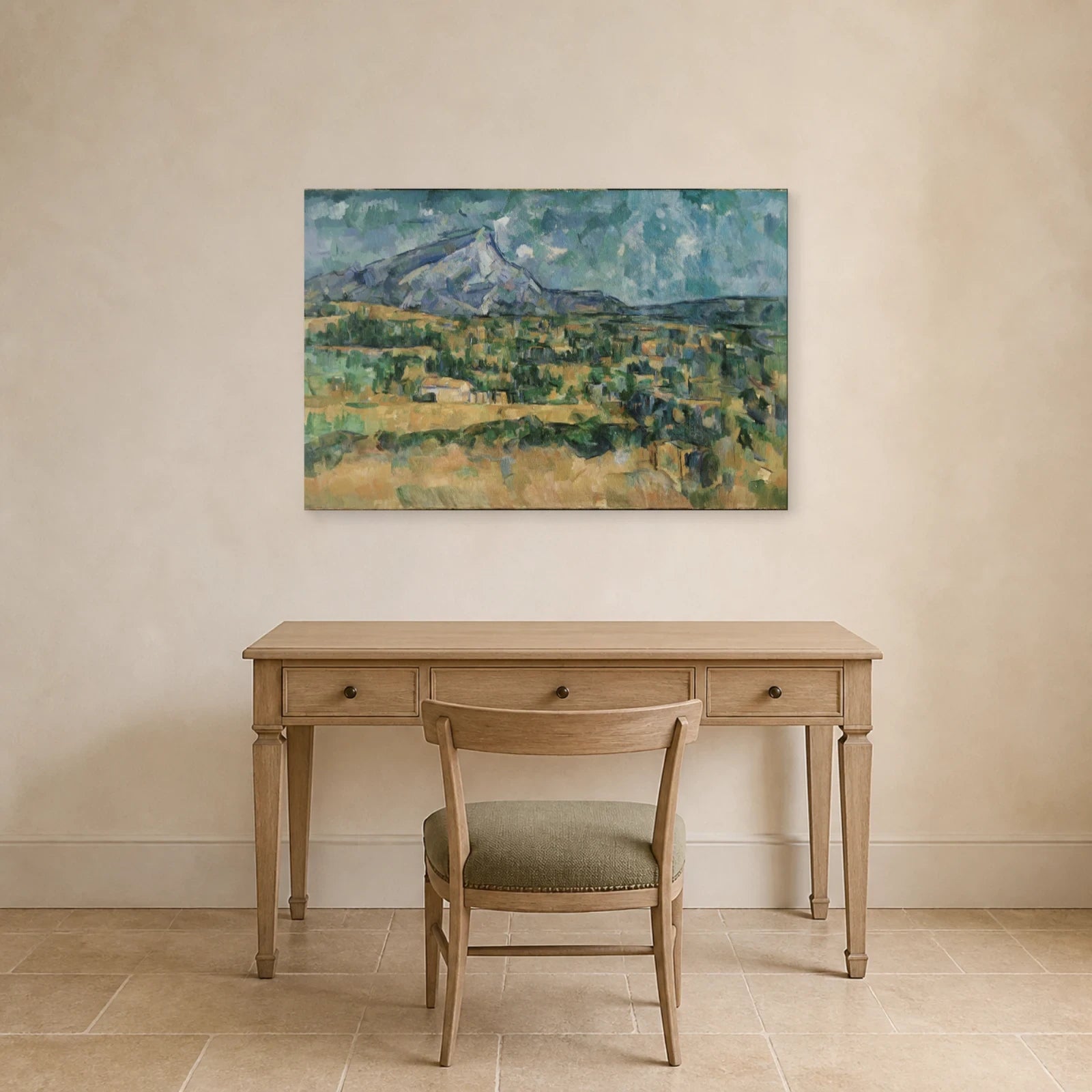 Tableau La Montagne Sainte-Victoire – Paul Cézanne dans un bureau - Art Virtuoso