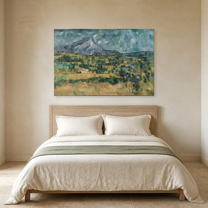 Tableau La Montagne Sainte-Victoire – Paul Cézanne dans une chambre - Art Virtuoso