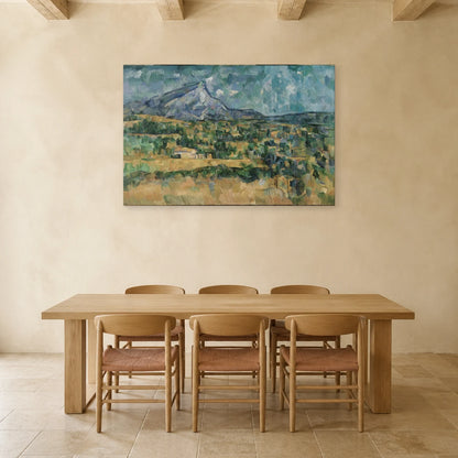 Tableau La Montagne Sainte-Victoire – Paul Cézanne dans une salle à manger - Art Virtuoso