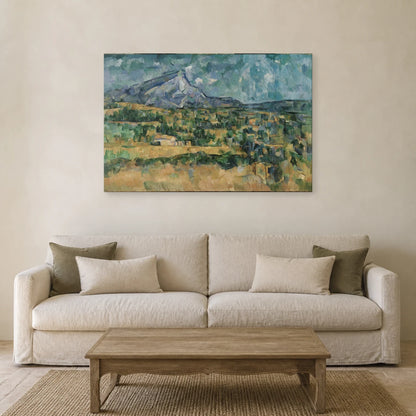 Tableau La Montagne Sainte-Victoire – Paul Cézanne dans un salon - Art Virtuoso
