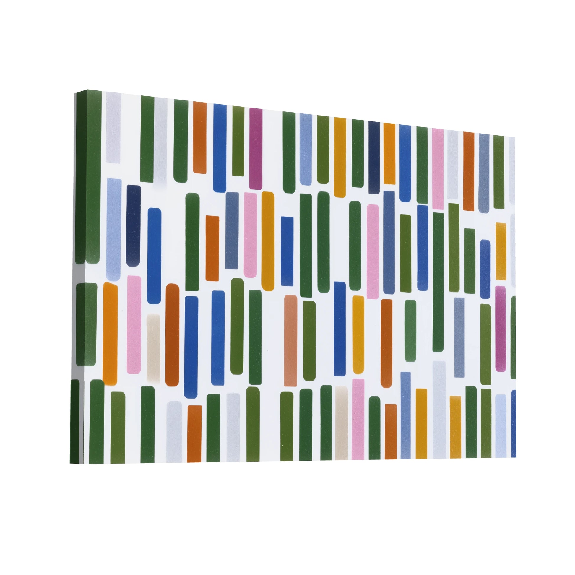 Product Hero 3D WebP Tableau Mosaïque Géométrique Minimaliste – Équilibre du Hasard - Art Virtuoso