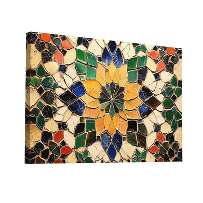 Product Hero 3D WebP Tableau Mosaïque Marocaine - Vision d'Artisanat - Art Virtuoso