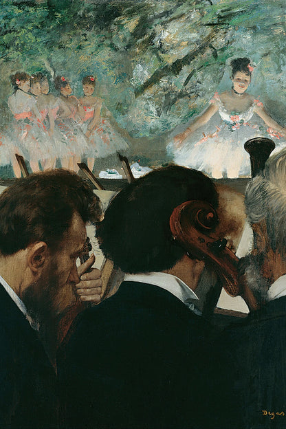 Tableau Musiciens à l’orchestre – Edgar Degas - impression sur toile, format M