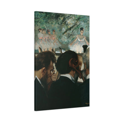 Tableau Musiciens à l’orchestre – Edgar Degas - toile 3D avec bords imprimés - Art Virtuoso