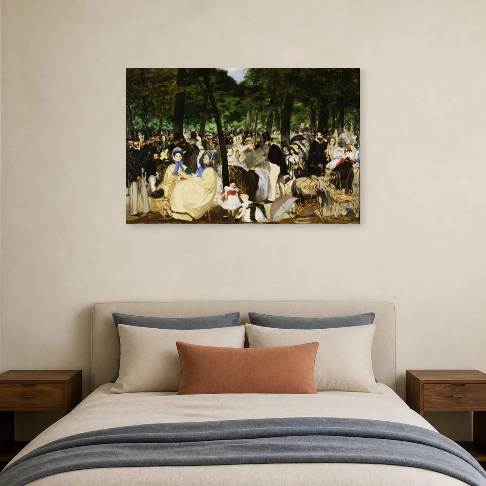 Tableau La Musique aux Tuileries – Édouard Manet dans une chambre - Art Virtuoso