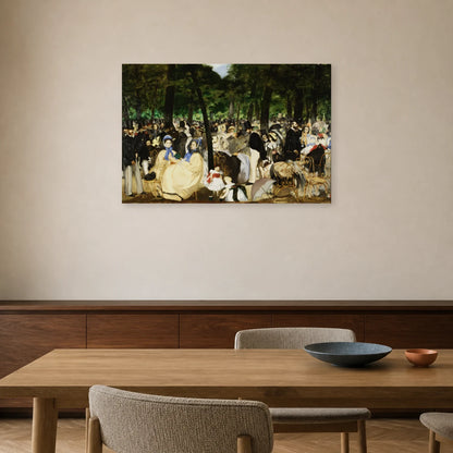 Tableau La Musique aux Tuileries – Édouard Manet dans une salle à manger - Art Virtuoso
