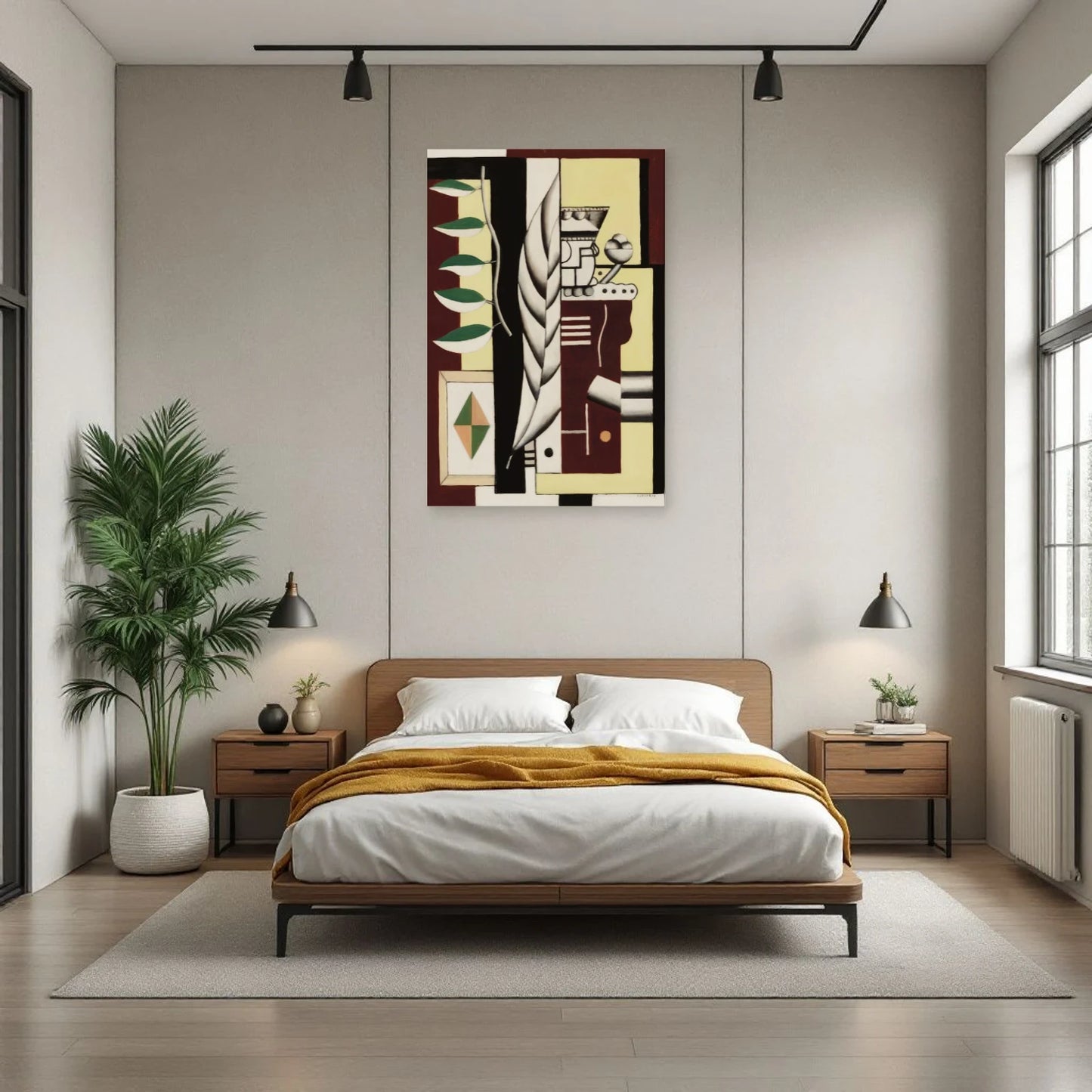 Tableau Nature morte au roi de cartes – Fernand Léger dans une chambre - Art Virtuoso