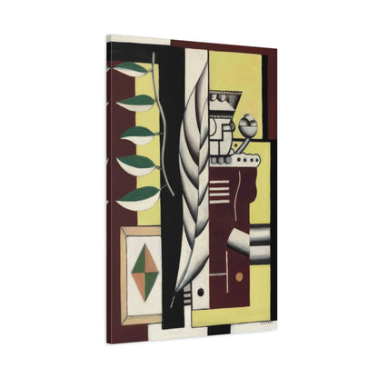 Tableau Nature morte au roi de cartes – Fernand Léger vue de profil, toile 3D avec bords imprimés