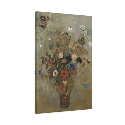 Tableau Nature morte aux fleurs – Odilon Redon - toile 3D avec bords imprimés - Art Virtuoso