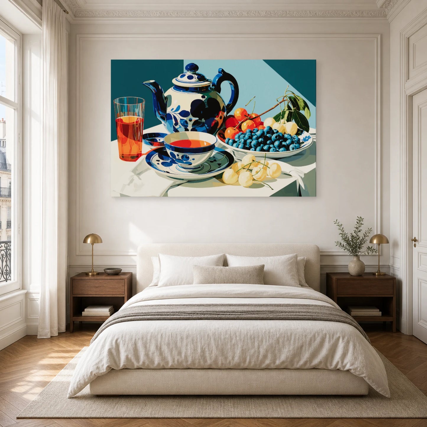Nature morte Delft dans une chambre - Art Virtuoso