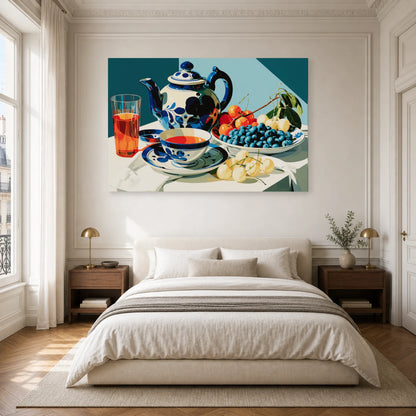 Nature morte Delft dans une chambre - Art Virtuoso