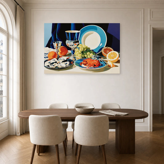 Tableau Nature Morte Flamande dans une cuisine - Art Virtuoso