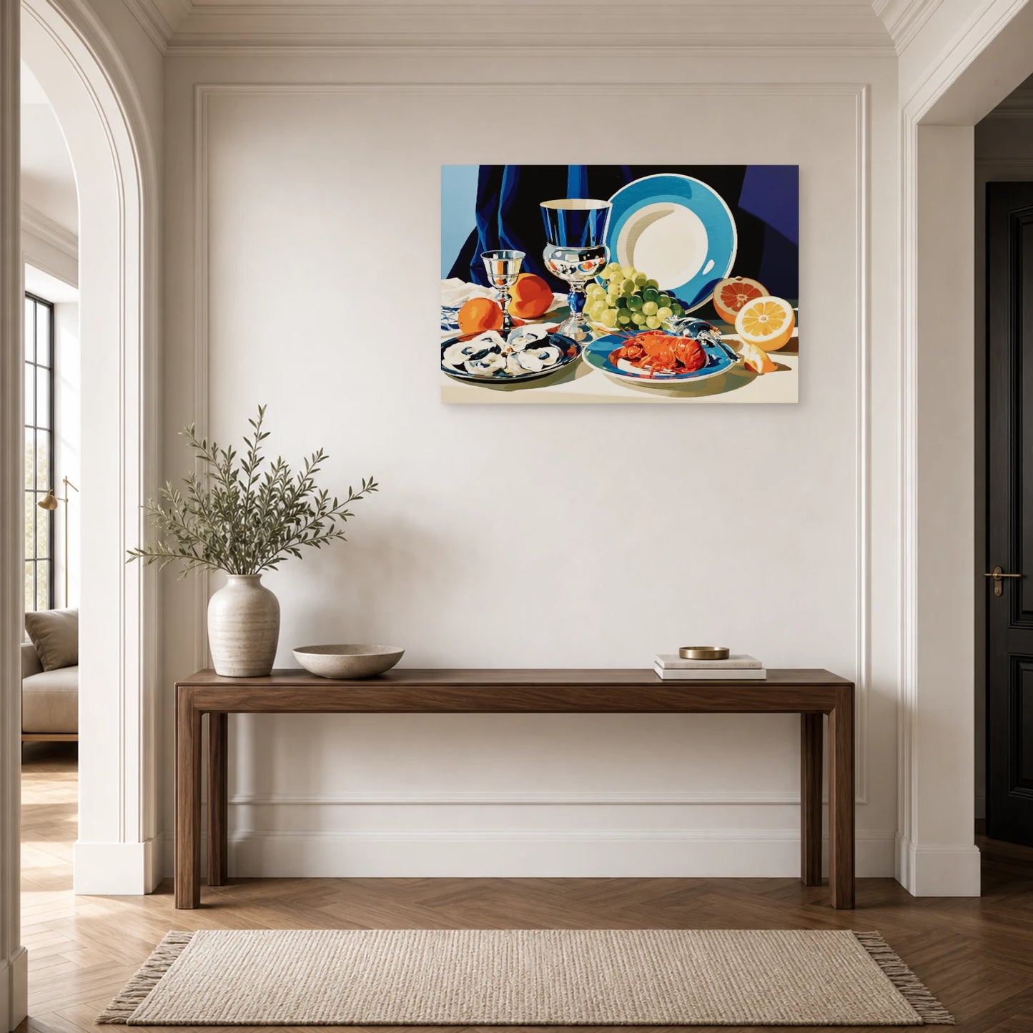 Tableau Nature Morte Flamande dans une entree ou un couloir - Art Virtuoso