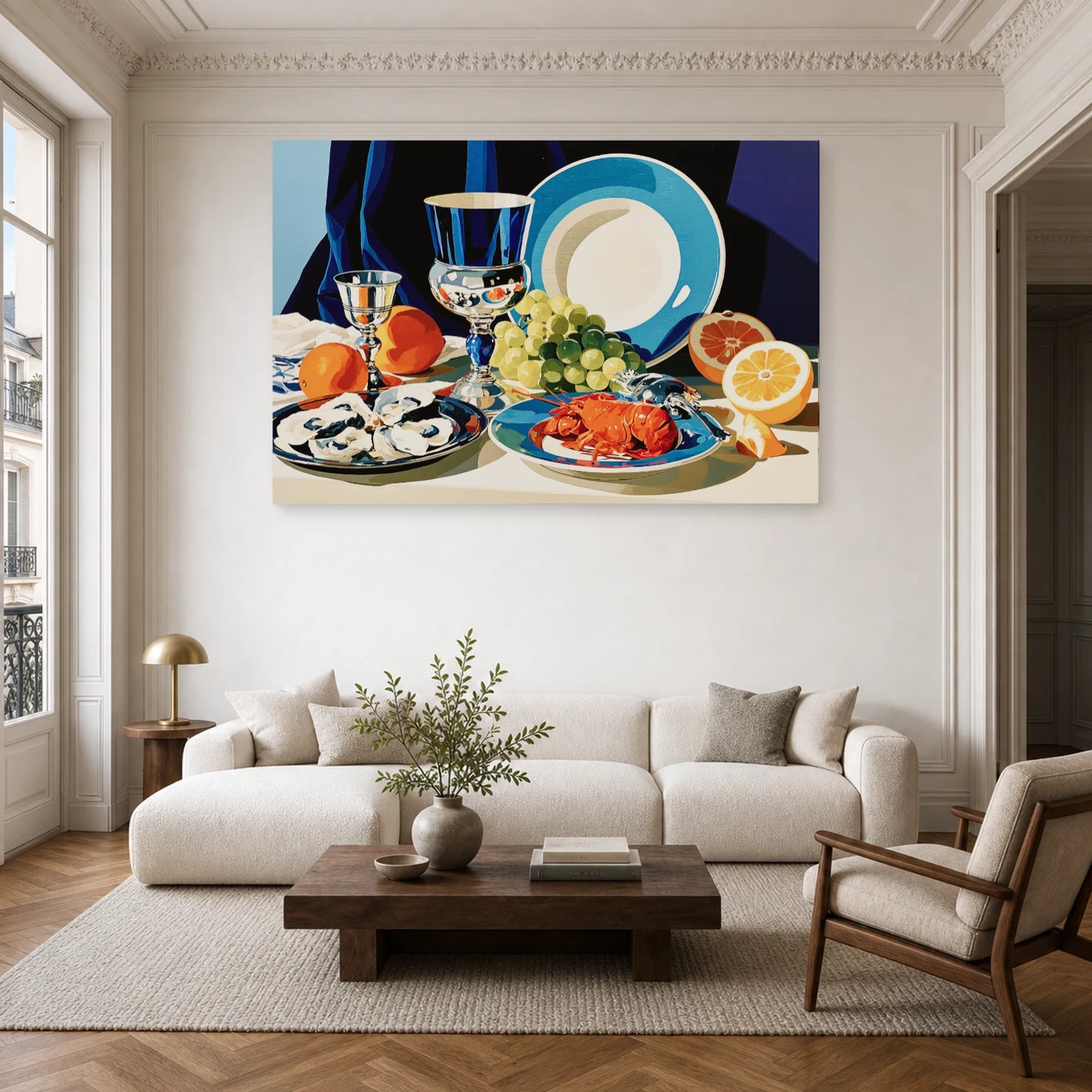 Tableau Nature Morte Flamande dans un salon - Art Virtuoso