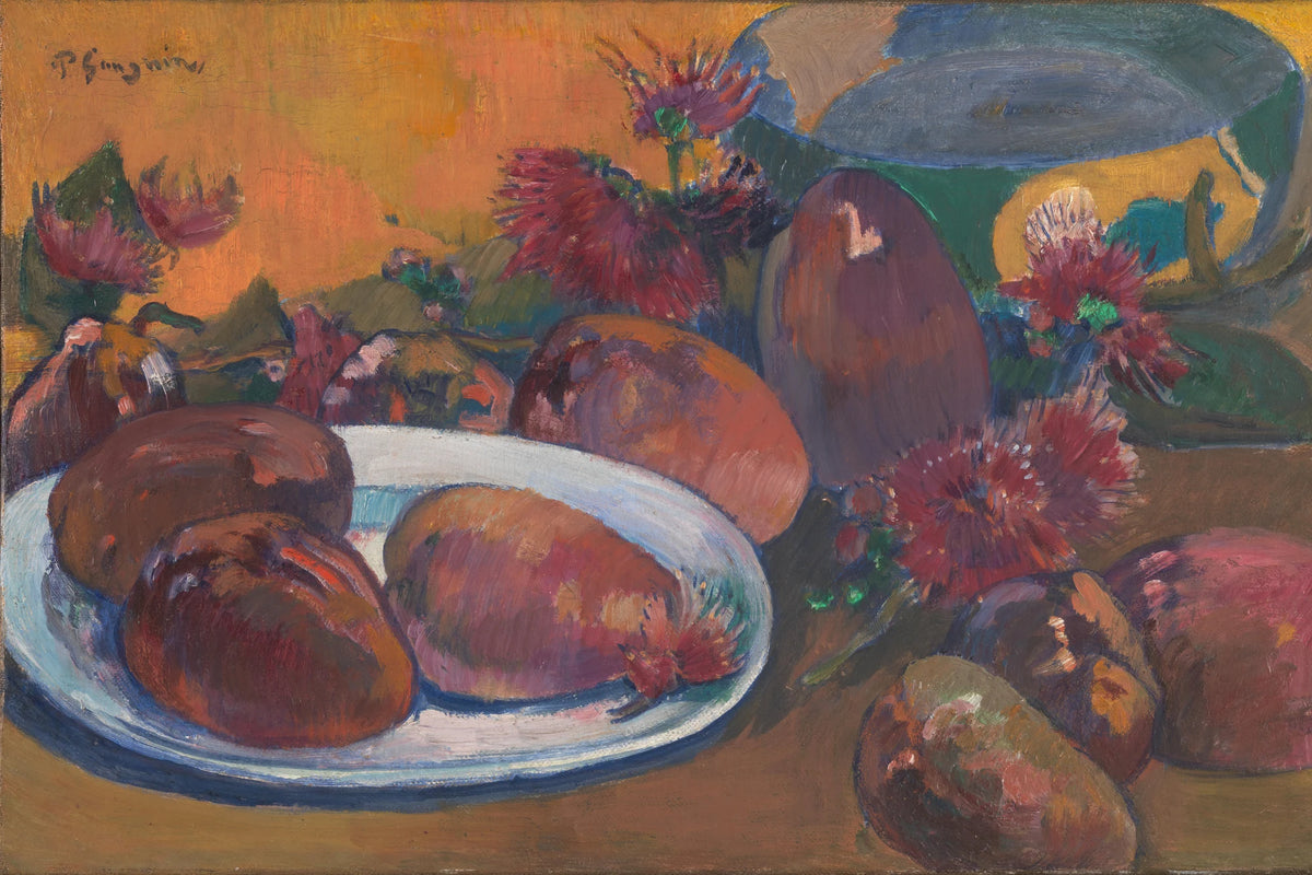 Tableau Nature morte aux mangues de Paul Gauguin - impression sur toile, format M