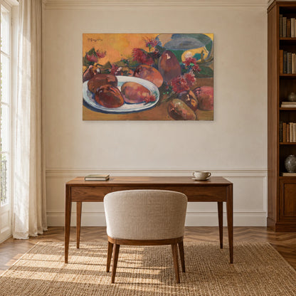 Tableau Nature morte aux mangues de Paul Gauguin dans un bureau - Art Virtuoso
