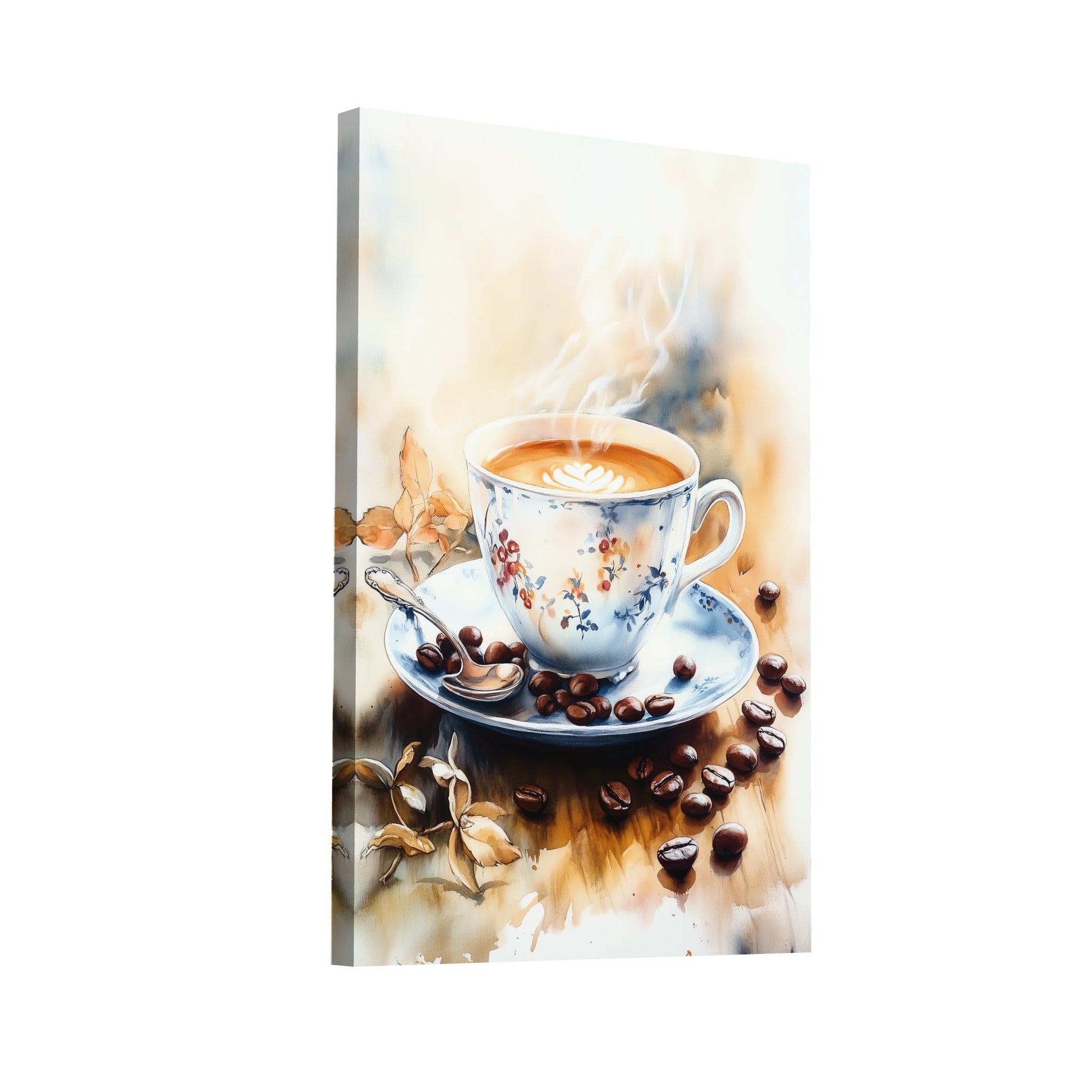 Product Hero 3D WebP Tableau Nature Morte Tasse à Café – Instant de Douceur Aromatique - Art Virtuoso