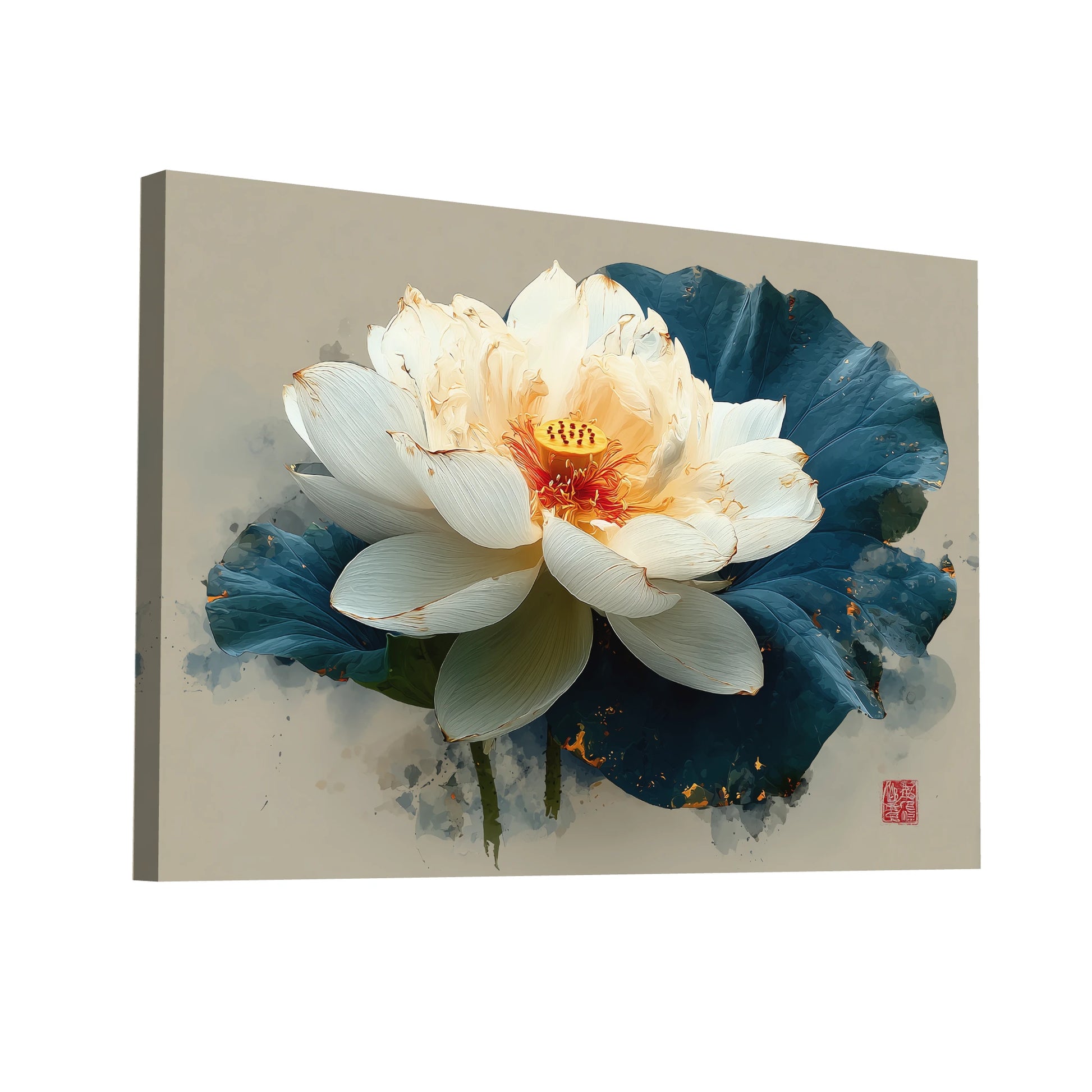 Product Hero 3D WebP Tableau Nénuphar Nippon d’Aube Éternelle - Art Virtuoso