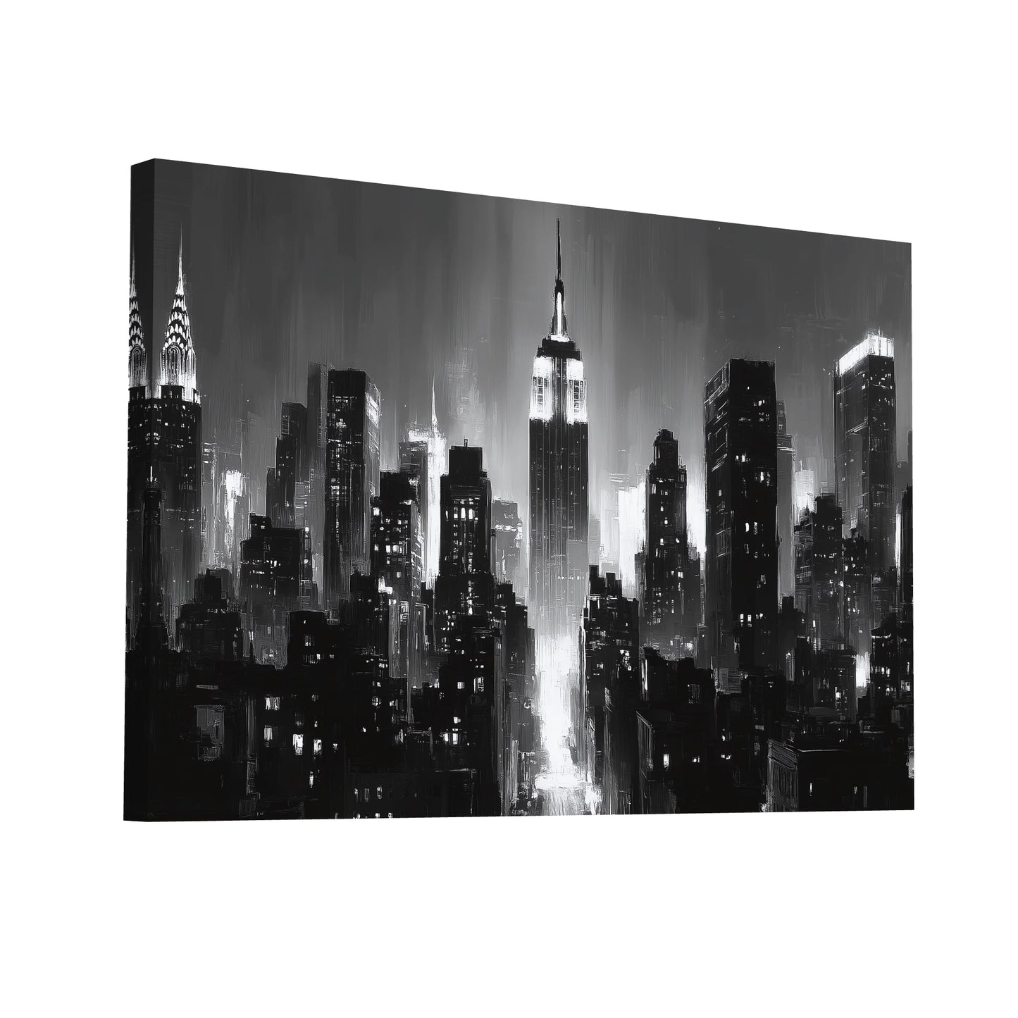 Product Hero 3D WebP Tableau New York Noir et Blanc : Élégance Intemporelle - Art Virtuoso