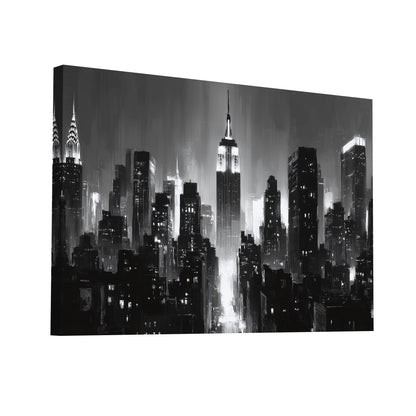 Product Hero 3D WebP Tableau New York Noir et Blanc : Élégance Intemporelle - Art Virtuoso