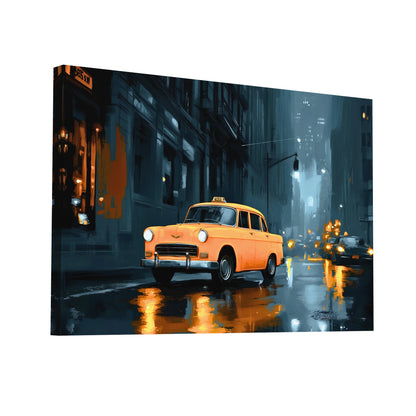 Product Hero 3D WebP Tableau New York Taxi : Légende Urbaine - Art Virtuoso