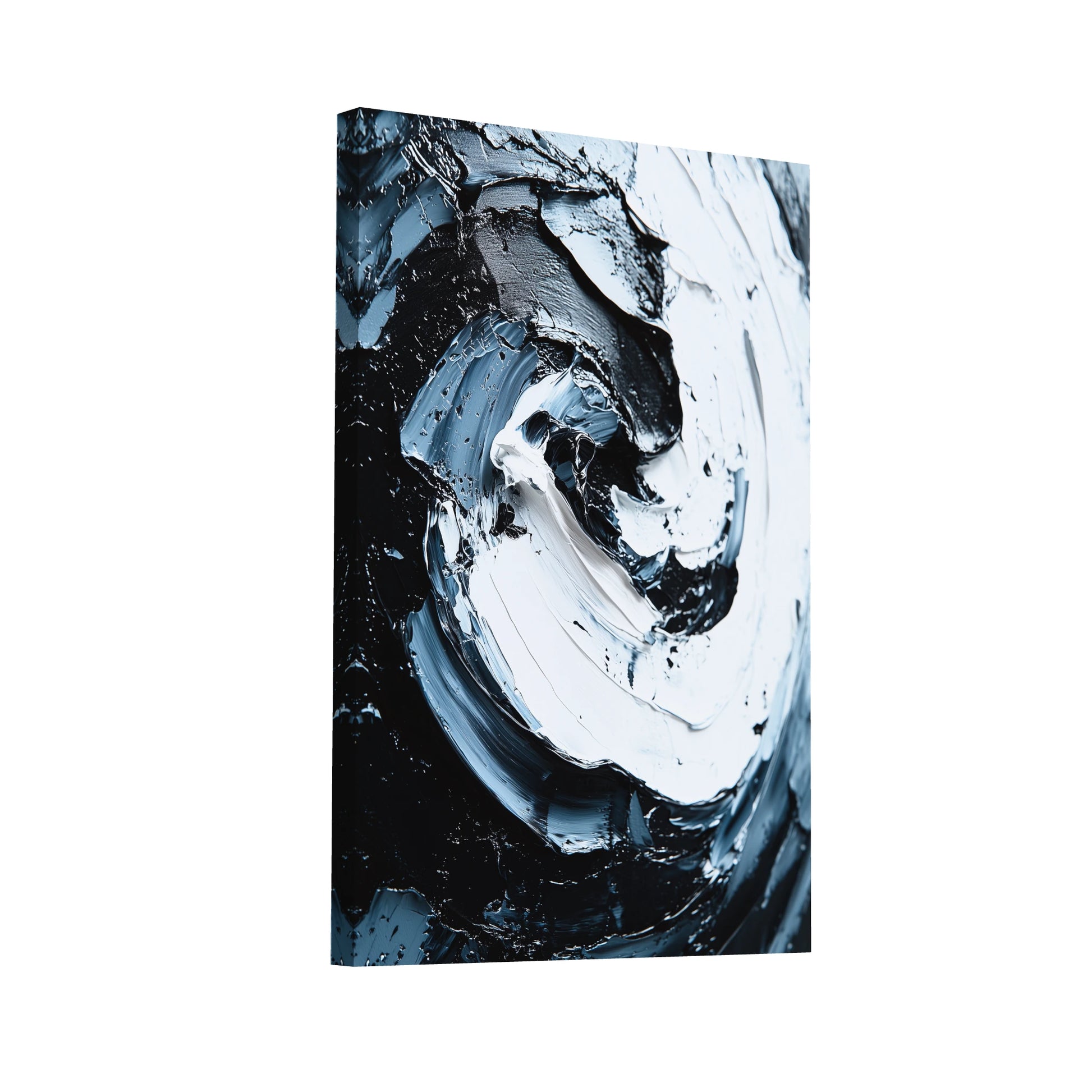 Product Hero 3D WebP Tableau Noir Blanc Gris Moderne - Art Virtuoso