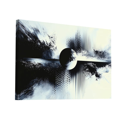 Product Hero 3D WebP Tableau Noir et Blanc Art - Éclipse - Art Virtuoso