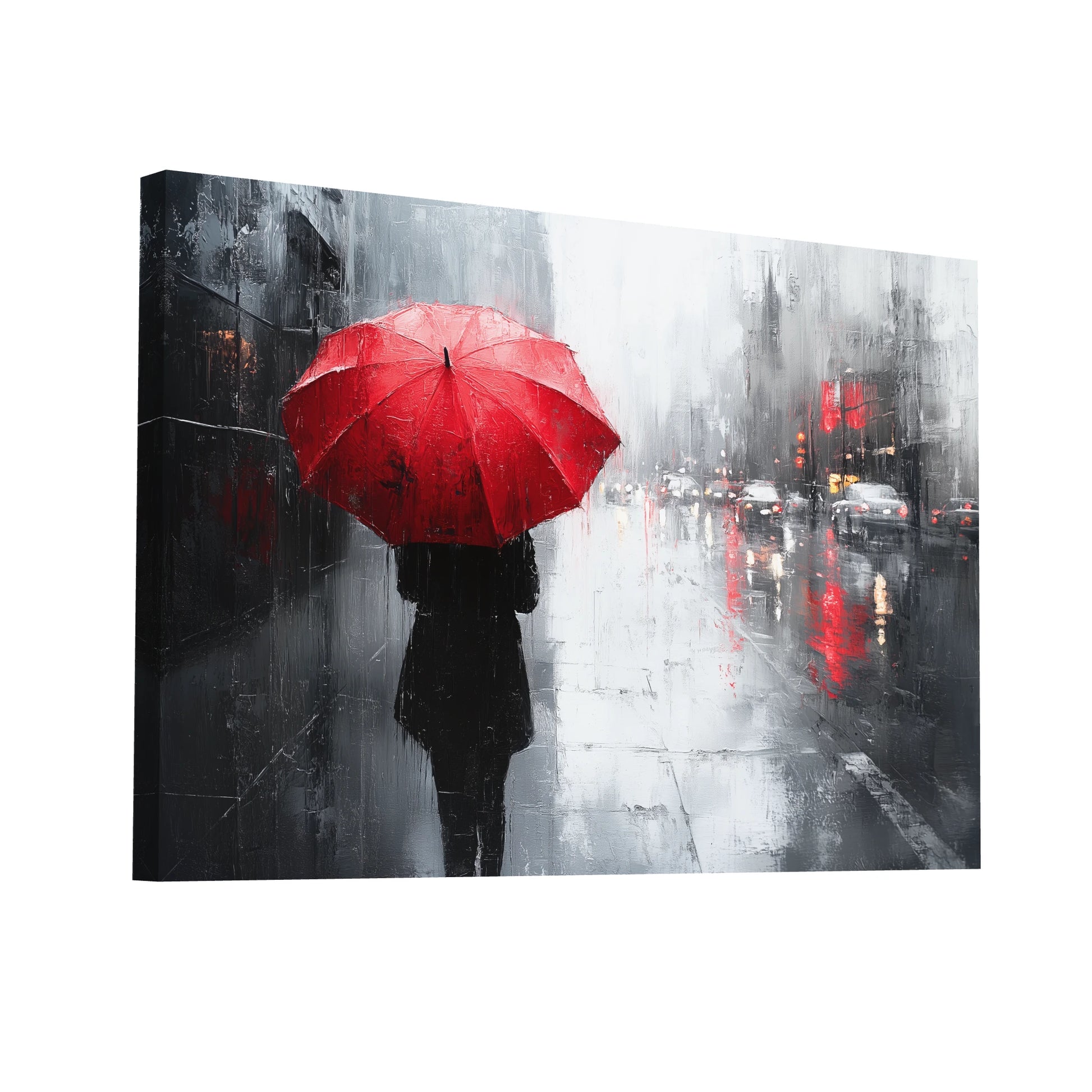 Product Hero 3D WebP Tableau Noir et Blanc Avec Touche de Couleur - Art Virtuoso