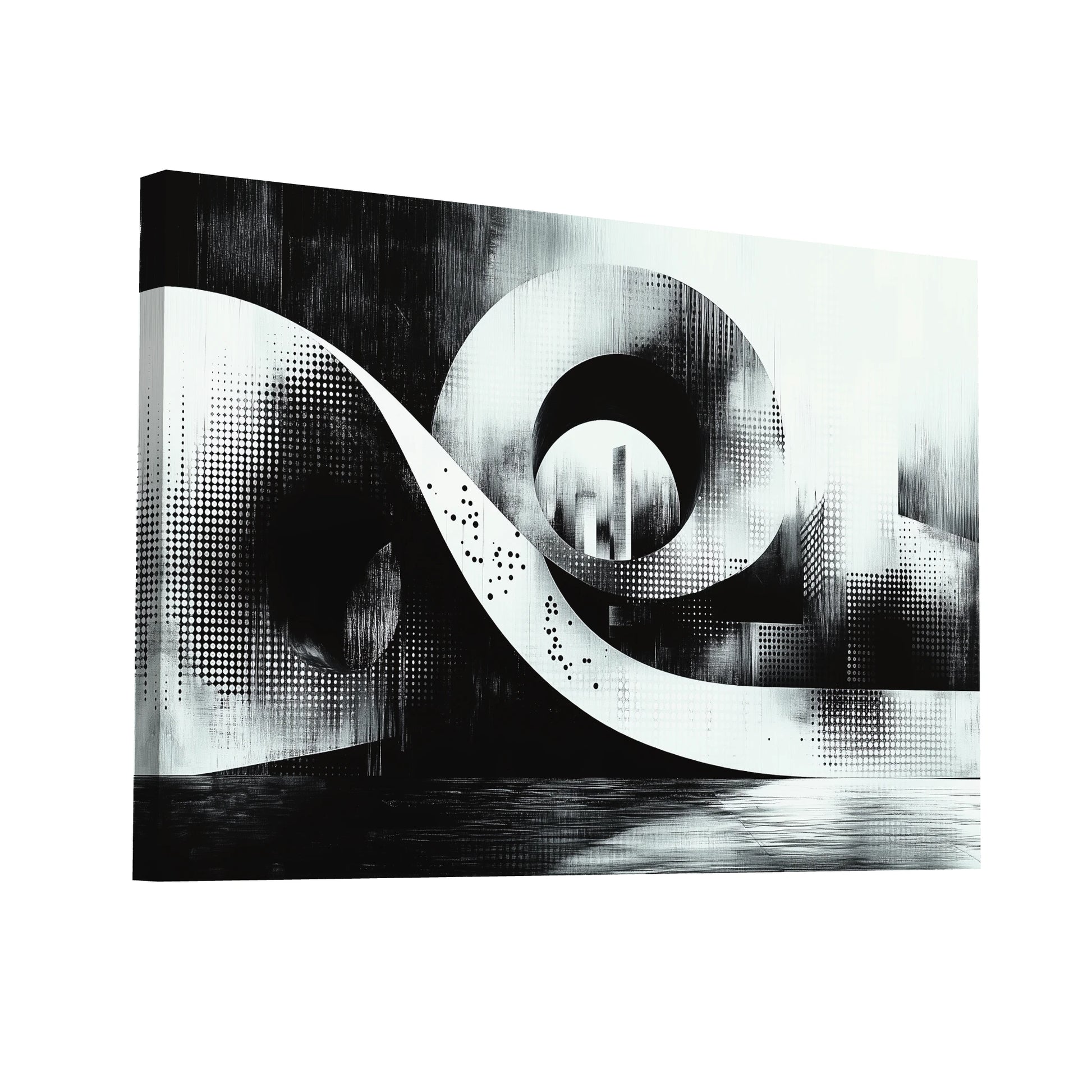 Product Hero 3D WebP Tableau Noir et Blanc Original - Infini - Art Virtuoso