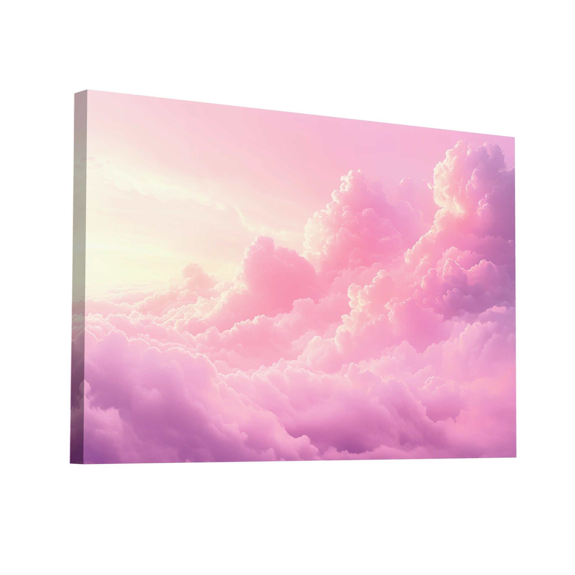 Product Hero 3D WebP Tableau Nuage Rose - Art Virtuoso
