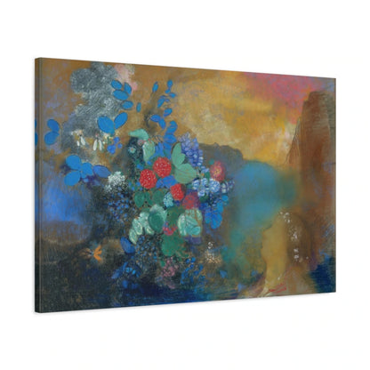 Tableau Ophélie parmi les fleurs – Odilon Redon - toile 3D avec bords imprimés - Art Virtuoso