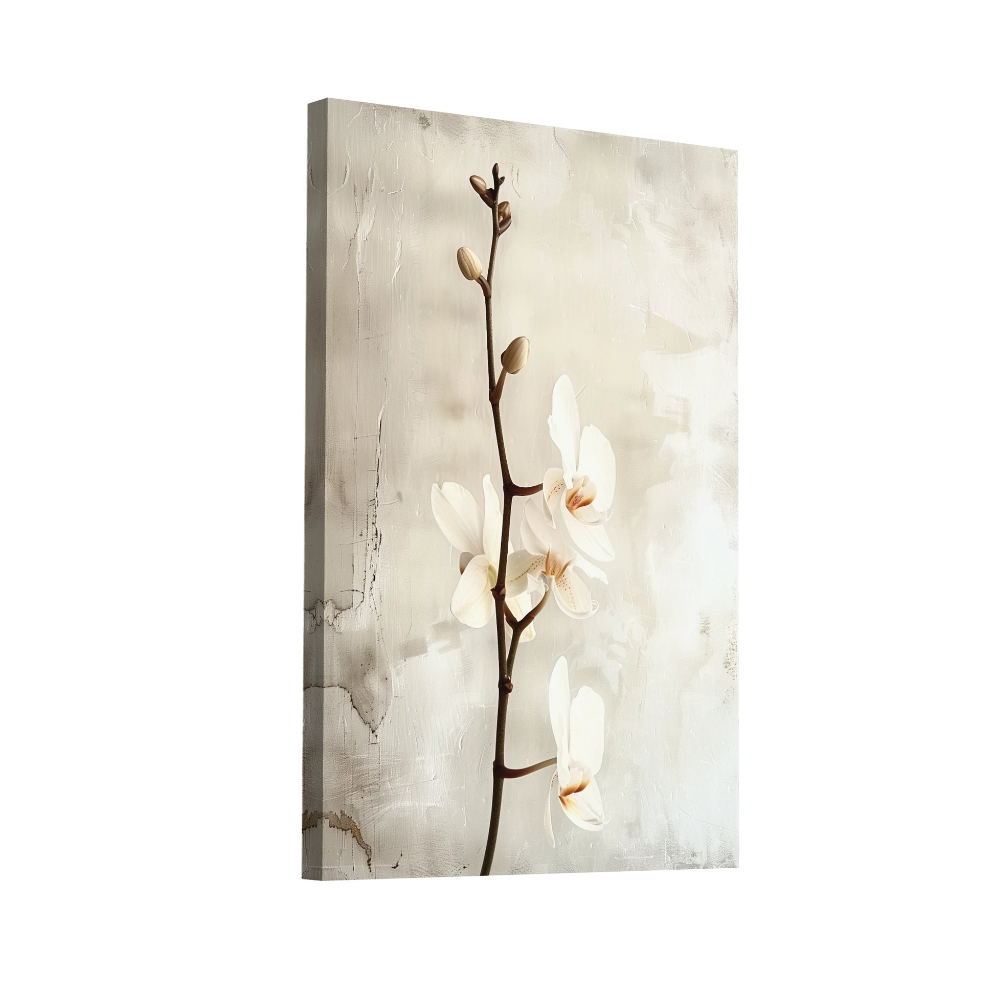 Product Hero 3D WebP Tableau Orchidée Blanche - Art Virtuoso