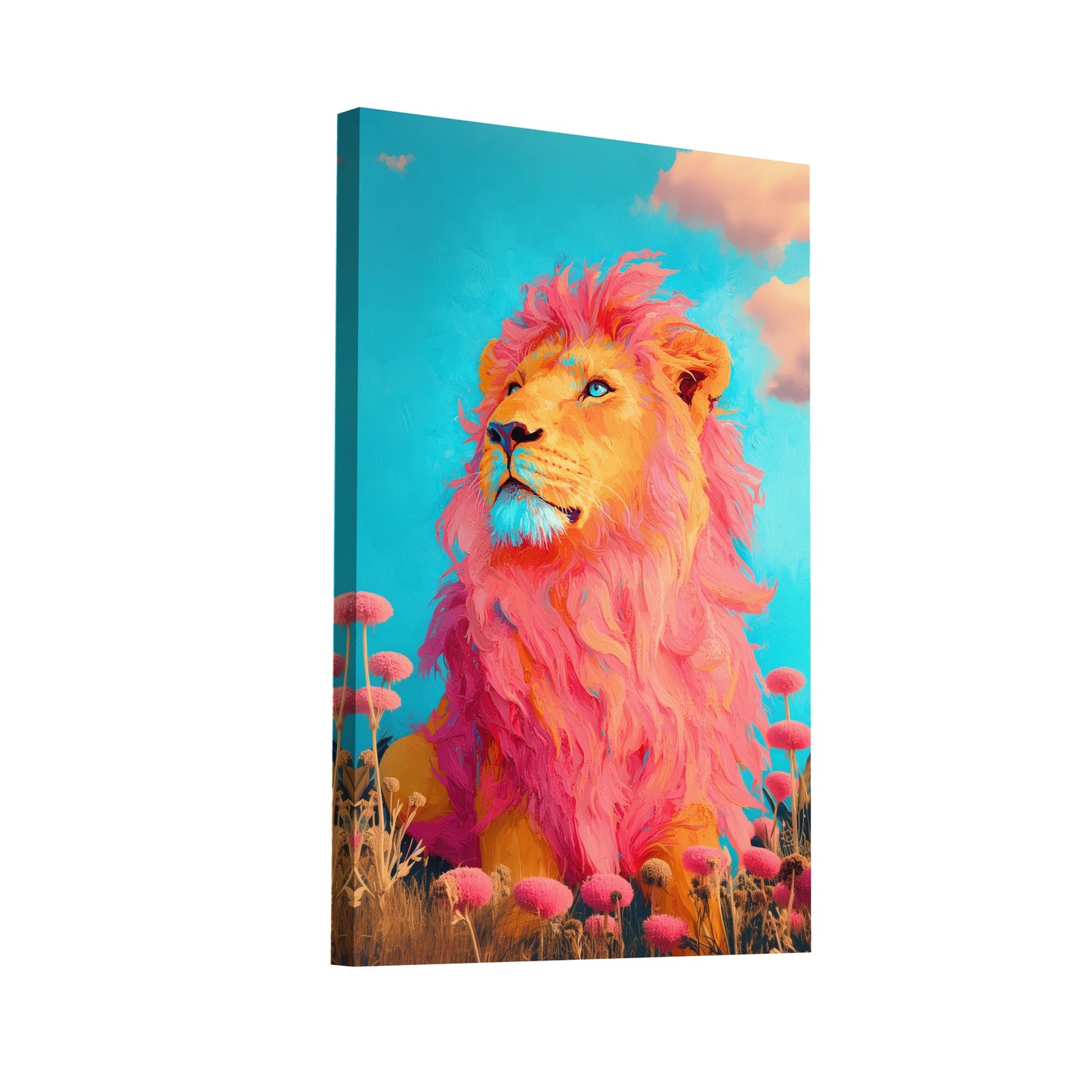 Product Hero 3D WebP Tableau Original Lion - Art Virtuoso
