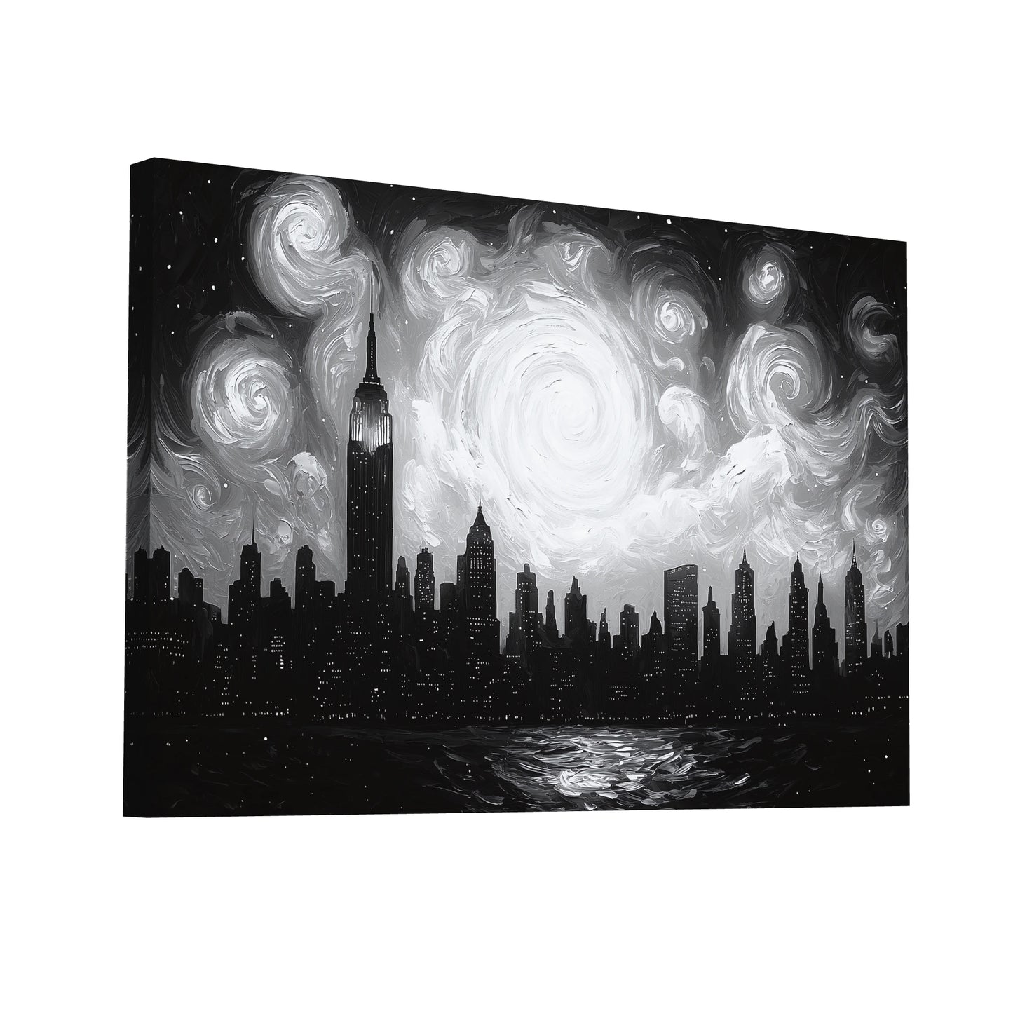 Product Hero 3D WebP Tableau Original Noir et Blanc - Art Virtuoso