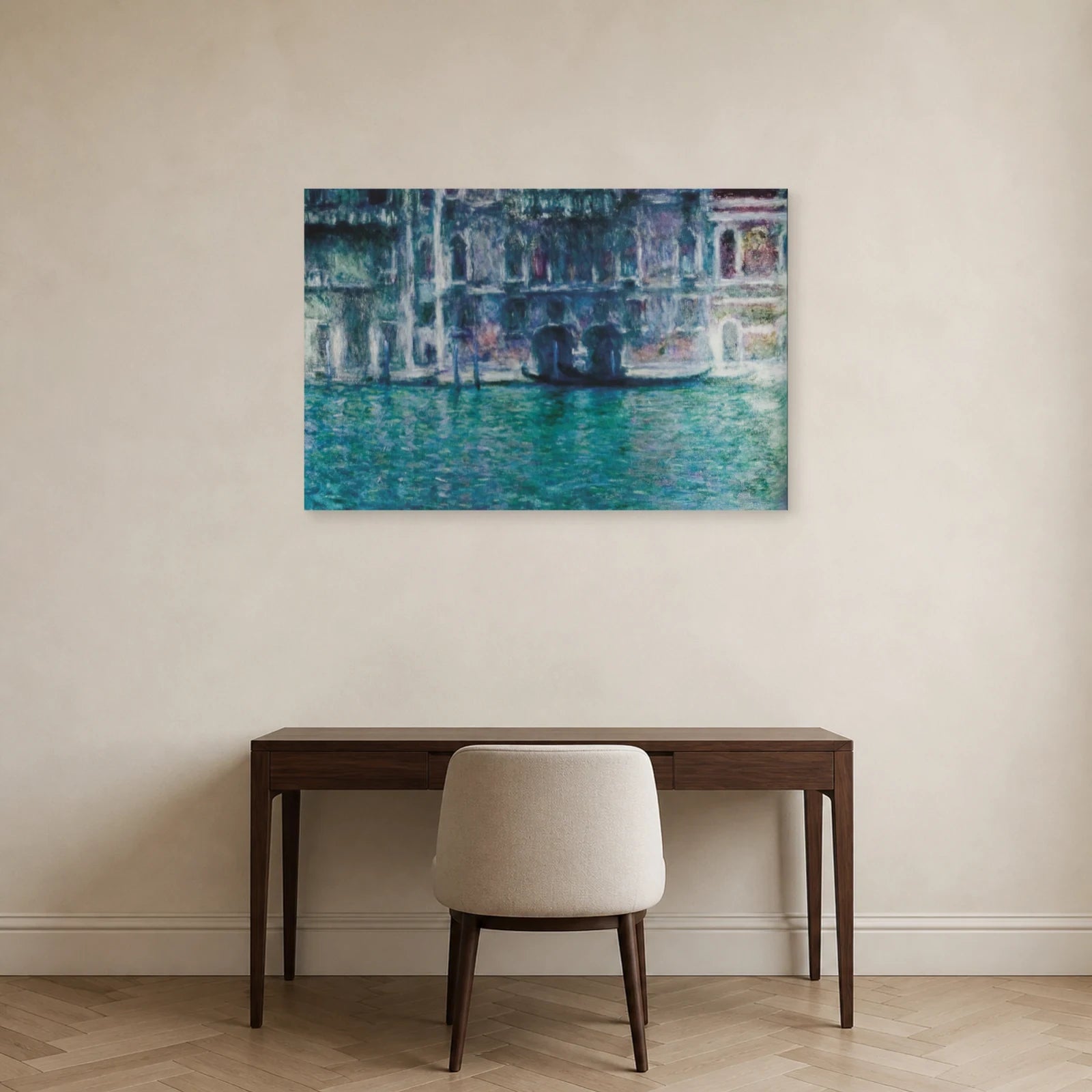 Tableau Palazzo da Mula, Venise – Claude Monet dans un bureau - Art Virtuoso