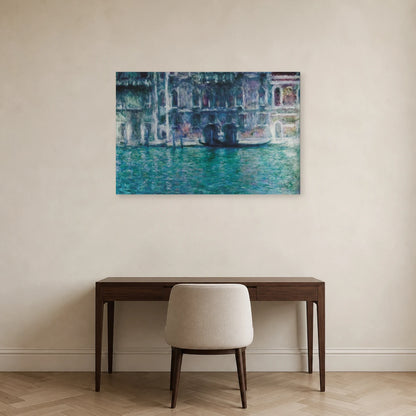 Tableau Palazzo da Mula, Venise – Claude Monet dans un bureau - Art Virtuoso