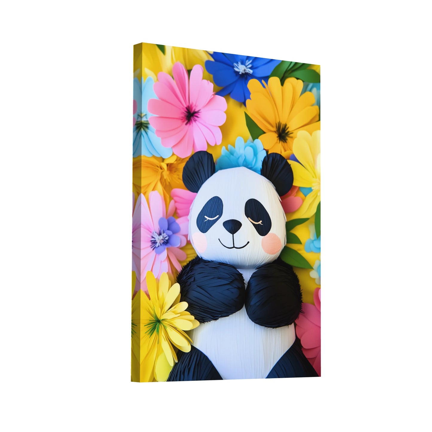 Product Hero 3D WebP Tableau Panda Coloré pour Enfant - Art Virtuoso